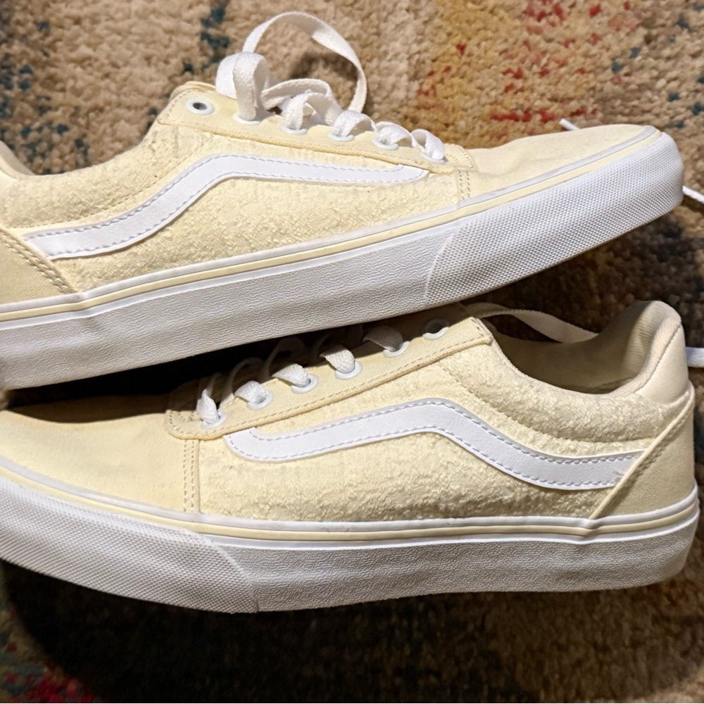 Vans Cream Canvas Sneakers